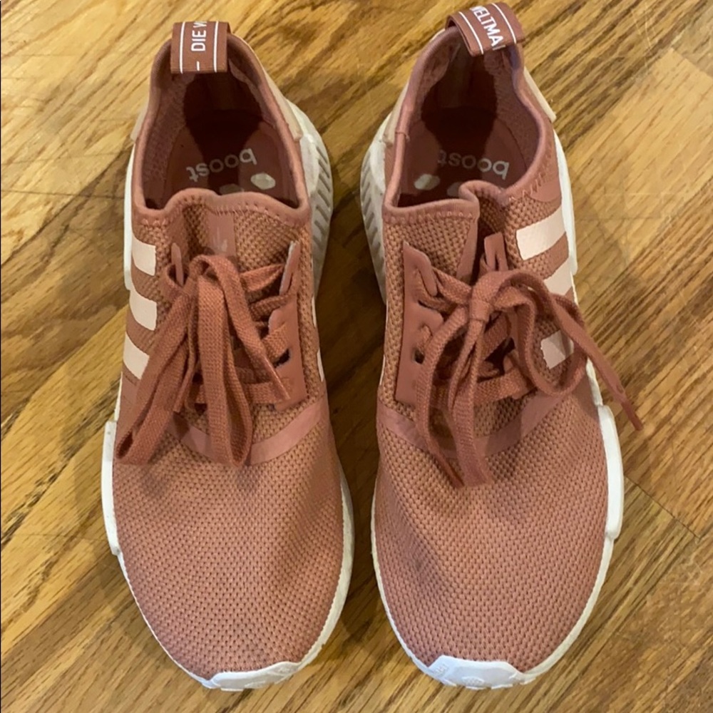 Rose pink Adidas NMDs